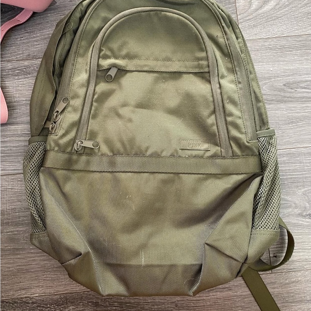 PINK Victoria's Secret Olive Backpack
